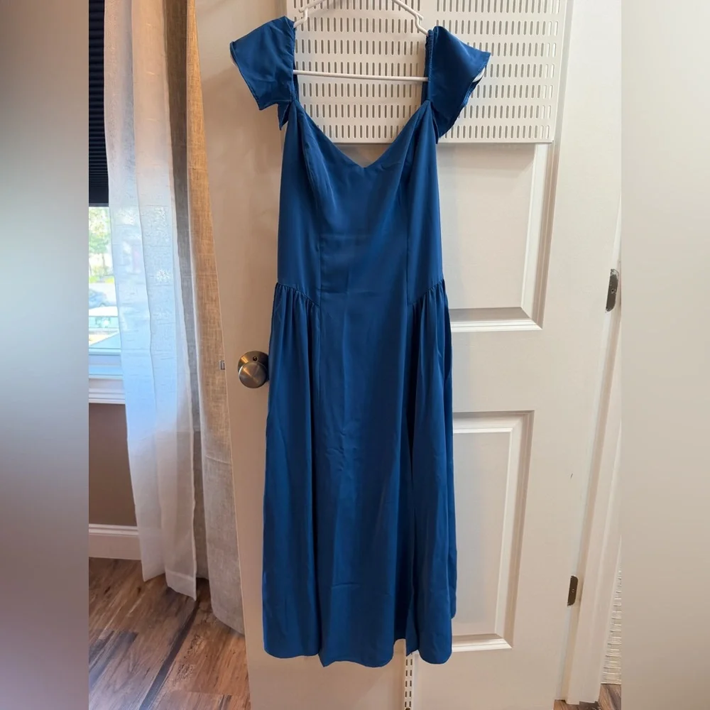 Abercrombie & Fitch Royal Blue Sweetheart Maxi Dress
